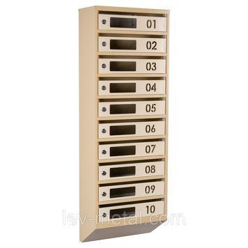 Ящик почтовый многосекционный ЯП10D (бежевый) 21005830 фото