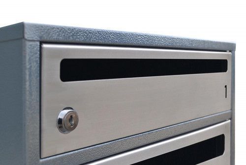 Почтовый ящик секционный steelbox Е2-10.F (RAL 7016)/50 шт 22120205 фото