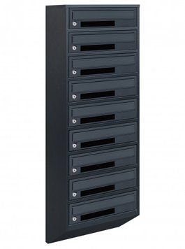 Поштова скринька секційна steelbox Е1-09.C (RAL 7016) 21090203 фото