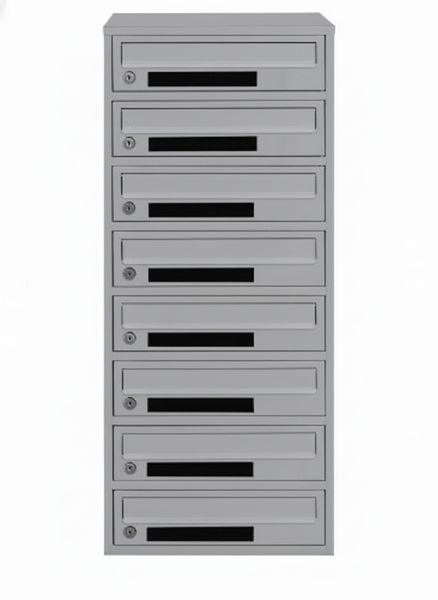 Почтовый ящик секционный steelbox Е2-08.C (RAL 7035) 22080103 фото