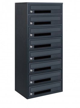 Поштова скринька секційна steelbox Е2-08.C (RAL 7016) 22080203 фото