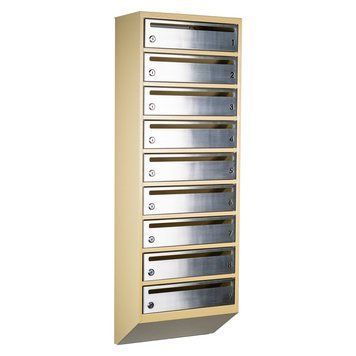 Почтовый ящик секционный steelbox Е1-09.F (RAL 1001/1015) 21090305 фото