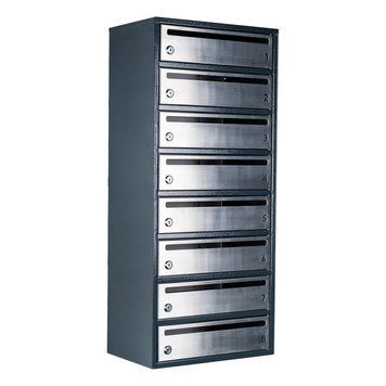 Поштова скринька секційна steelbox Е2-08.F (RAL 7016) 22080205 фото