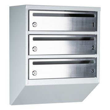 Поштова скринька секційна steelbox Е1-03.F (RAL 7035) 21030105 фото