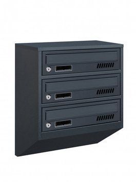 Поштова скринька секційна steelbox Е1-03.А (RAL 7016) 21030201 фото