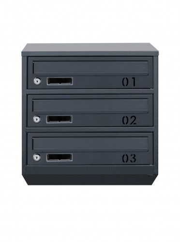 Поштова скринька секційна steelbox Е1-03.B (RAL 7016) 21030202 фото