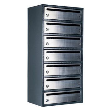 Почтовый ящик секционный steelbox Е2-07.F (RAL 7016) 22070205 фото
