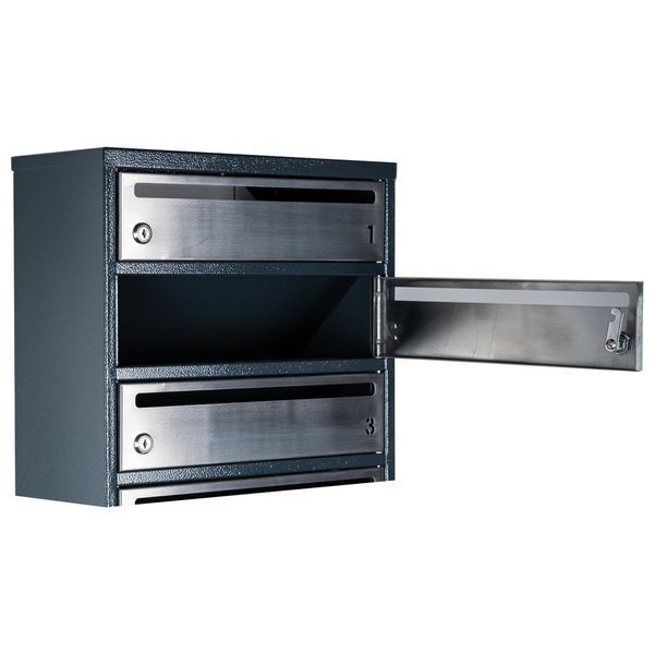 Поштова скринька секційна steelbox Е1-05.F (RAL 7016) 21050205 фото