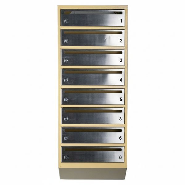 Поштова скринька секційна steelbox Е1-08.F (RAL 1001/1015) 21080305 фото