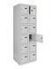 Шкаф металлический ячеечный шестиуровневый (камера хранения) steelbox ШКМ 6/40/2 (180х80х50)(RAL 7035/RAL 1018) 10400202 фото 2