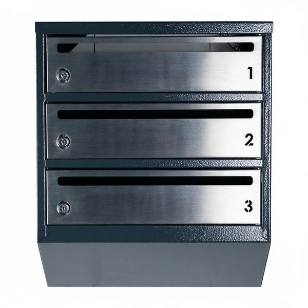 Поштова скринька секційна steelbox Е1-03.F (RAL 7016) 21030205 фото