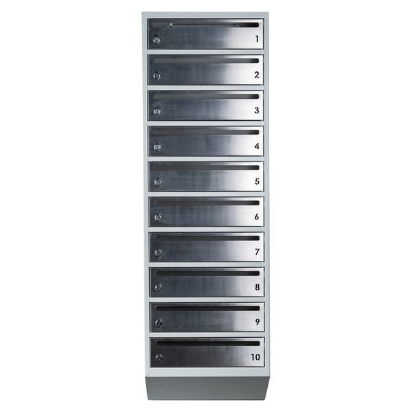 Поштова скринька секційна steelbox Е1-10.F (RAL 7035) 21100105 фото