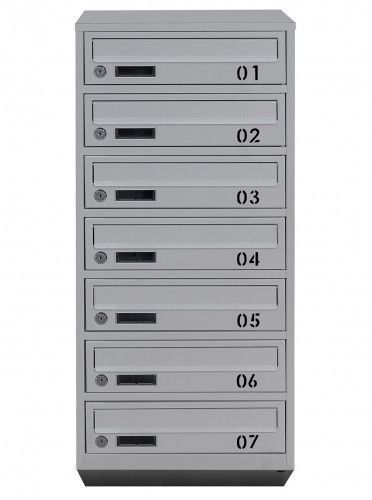 Поштова скринька секційна steelbox Е1-07.B (RAL 7035) 21070102 фото