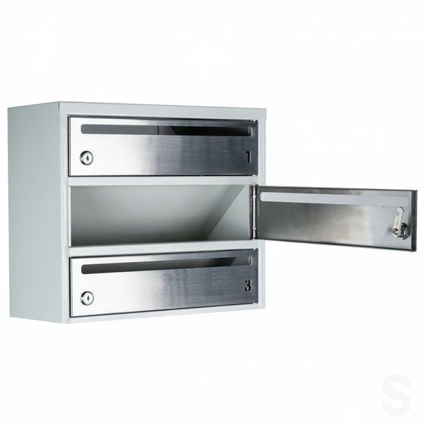 Поштова скринька секційна steelbox Е1-07.F (RAL 7035) 21070105 фото