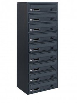 Поштова скринька секційна steelbox Е2-09.B (RAL 7016) 22090202 фото