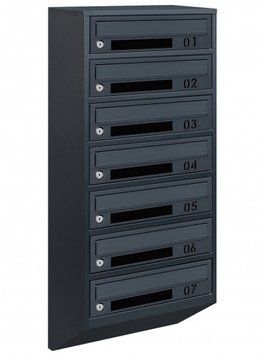 Поштова скринька секційна steelbox Е1-07.D (RAL 7016) 21070204 фото