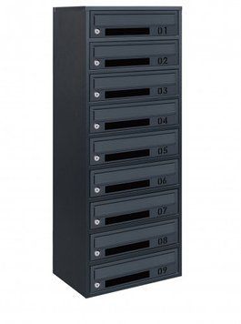 Поштова скринька секційна steelbox Е2-09.D (RAL 7016) 22090204 фото