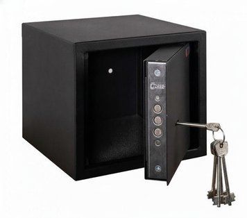 Мебельный сейф для денег steelbox СГ-190 190x215x215 мм, черный 42140701 фото