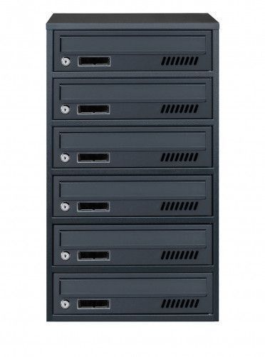 Почтовый ящик секционный steelbox Е2-06.А (RAL 7016) 22060201 фото