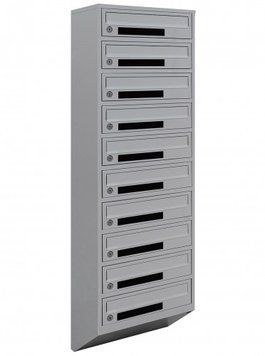 Почтовый ящик секционный steelbox Е1-10.C (RAL 7035)/50 шт 21120103 фото