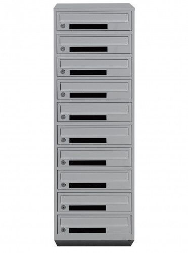 Почтовый ящик секционный steelbox Е1-10.C (RAL 7035)/50 шт 21120103 фото