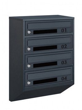 Поштова скринька секційна steelbox Е1-04.D (RAL 7016) 21040204 фото