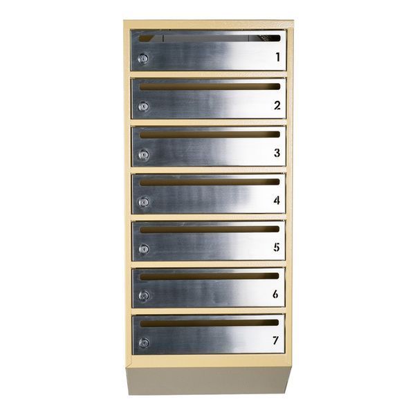 Поштова скринька секційна steelbox Е1-07.F (RAL 1001/1015) 21070305 фото