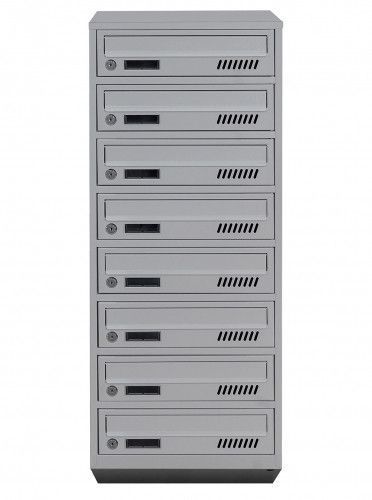 Поштова скринька секційна steelbox Е1-08.А (RAL 7035) 21080101 фото