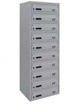 Почтовый ящик секционный steelbox Е2-10.B (RAL 7035) 22100102 фото
