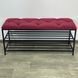 Банкетка для обуви Женева-1 100см велюр красный 4-0-9005 4010060104002 фото 2
