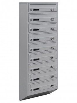 Поштова скринька секційна steelbox Е1-09.B (RAL 7035) 21090102 фото