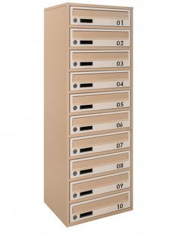 Поштова скринька секційна steelbox Е2-10.B (RAL 1001/1015)/10 шт 22110302 фото
