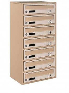 Почтовый ящик секционный steelbox Е2-07.B (RAL 1001/1015) 22070302 фото