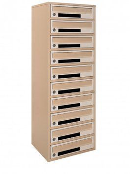 Почтовый ящик секционный steelbox Е2-10.C (RAL 1001/1015)/50 шт 22120303 фото