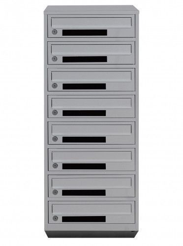 Почтовый ящик секционный steelbox Е1-08.C (RAL 7035) 21080103 фото