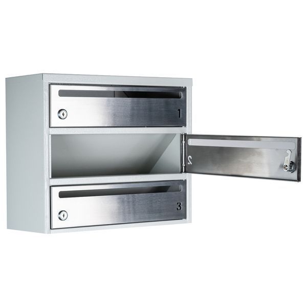 Почтовый ящик секционный steelbox Е1-08.F (RAL 7035) 21080105 фото