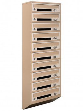 Почтовый ящик секционный steelbox Е1-10.D (RAL 1001/1015)/50 шт 21120304 фото