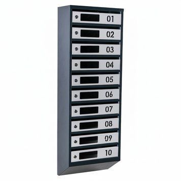 Ящик почтовый многосекционный ЯП10D (антрацитово-серый) 21005760 фото