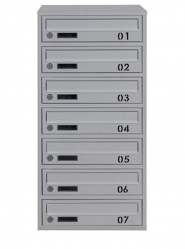 Почтовый ящик секционный steelbox Е2-07.B (RAL 7035) 22070102 фото
