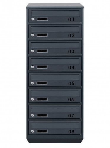 Поштова скринька секційна steelbox Е1-08.B (RAL 7016) 21080202 фото