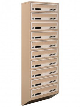 Поштова скринька секційна steelbox Е1-10.А (RAL 1001/1015)/10 шт 21110301 фото