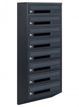 Поштова скринька секційна steelbox Е1-08.C (RAL 7016) 21080203 фото