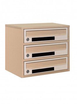Почтовый ящик секционный steelbox Е2-03.C (RAL 1001/1015) 22030303 фото