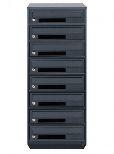 Поштова скринька секційна steelbox Е1-08.C (RAL 7016) 21080203 фото