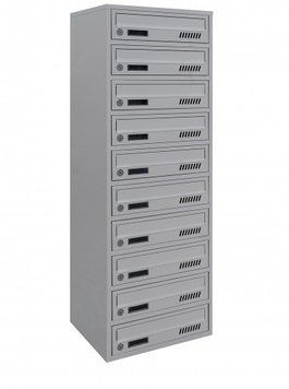 Поштова скринька секційна steelbox Е2-10.А (RAL 7035)/10 шт 22110101 фото