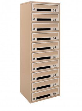 Почтовый ящик секционный steelbox Е2-10.D (RAL 1001/1015)/50 шт 22120304 фото
