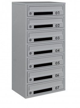 Почтовый ящик секционный steelbox Е2-07.D (RAL 7035) 22070104 фото
