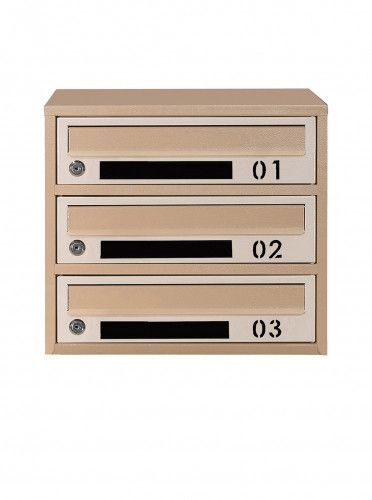 Почтовый ящик секционный steelbox Е2-03.D (RAL 1001/1015) 22030304 фото