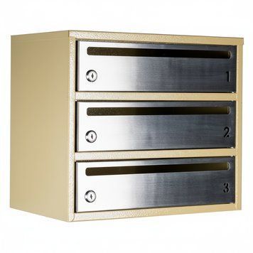 Почтовый ящик секционный steelbox Е2-03.F (RAL 1001/1015) 22030305 фото