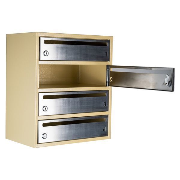 Почтовый ящик секционный steelbox Е2-03.F (RAL 1001/1015) 22030305 фото